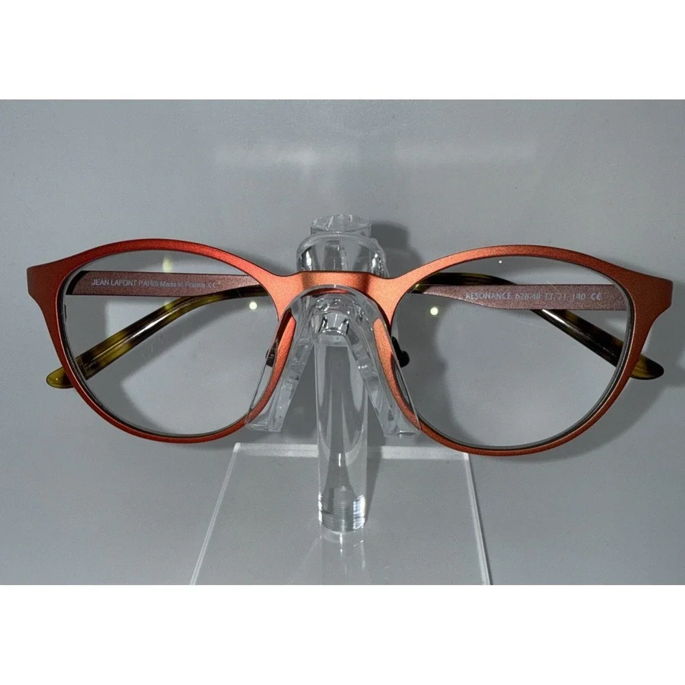 Jean Lafont Paris, RESONANCE 628, 48-21 Authentic Copper Cateye Eyeglass Frames.